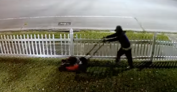 This Man Stole A Lawnmower, Then Mowed The Victims Yard… Can I Be Next?
