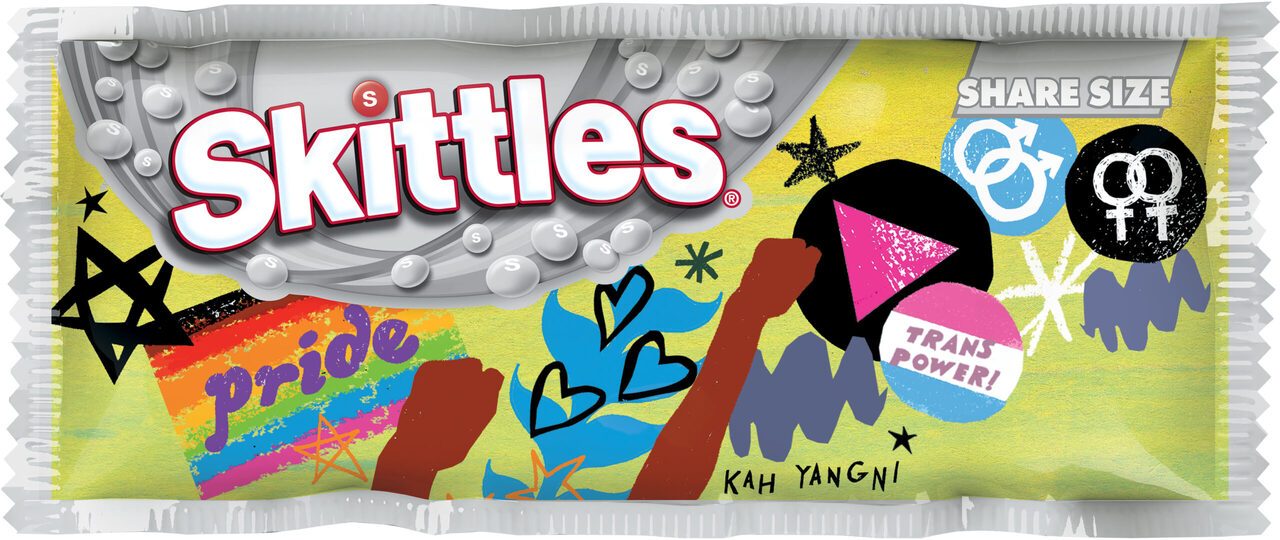 Skittles Removes The Color From Their Candies In Support Of Pride Month