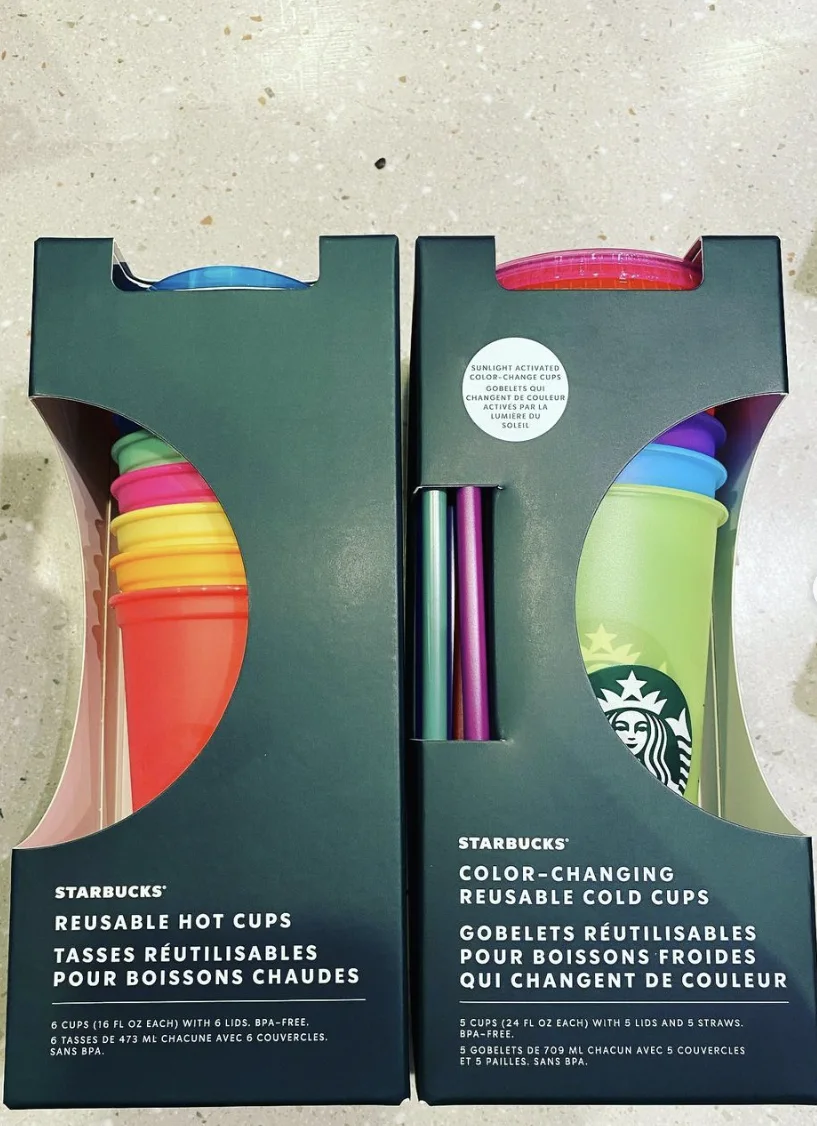  Starbucks Spring 2022 Color-changing Reusable 6 Hot
