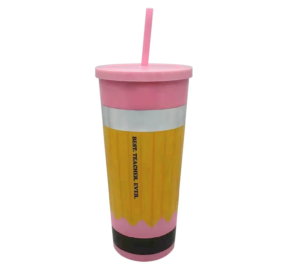 Pencil Best Teacher Ever Water Tumbler – Squishy Cheeks