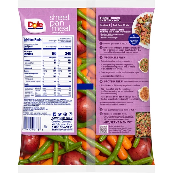 Save on Dole Sheet Pan Meal Starter Kit Everything Order Online Delivery