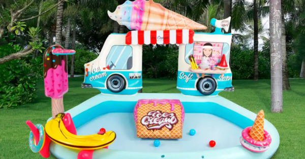 This Ice Cream Truck Inflatable Pool Is The Cutest Way to Keep Kids Cool This Summer