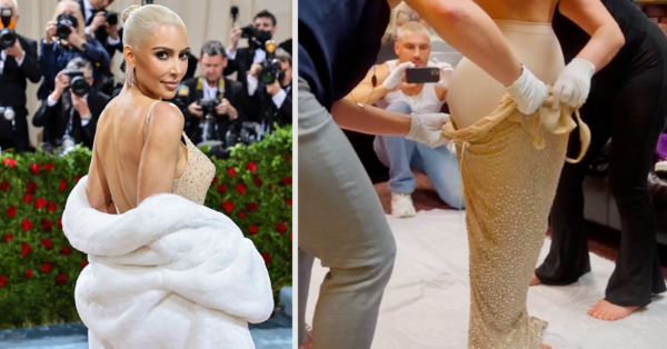 Kim Kardashian Couldn’t Fit Into Marilyn Monroe’s Dress So They Had To Fake It