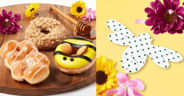 Krispy Kreme Releases Honey Doughnuts and Will Give You Free Flower Seeds to Save The Bees with Purchase
