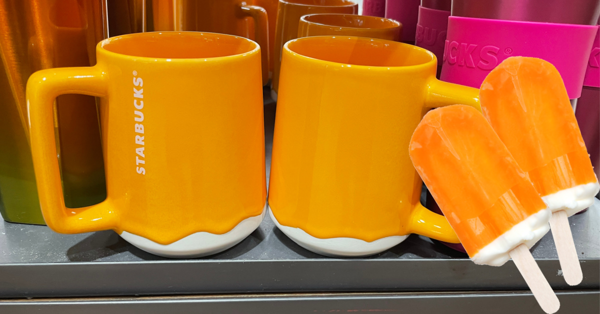 Starbucks is Selling A Coffee Mug That Looks Like A Melted Creamsicle