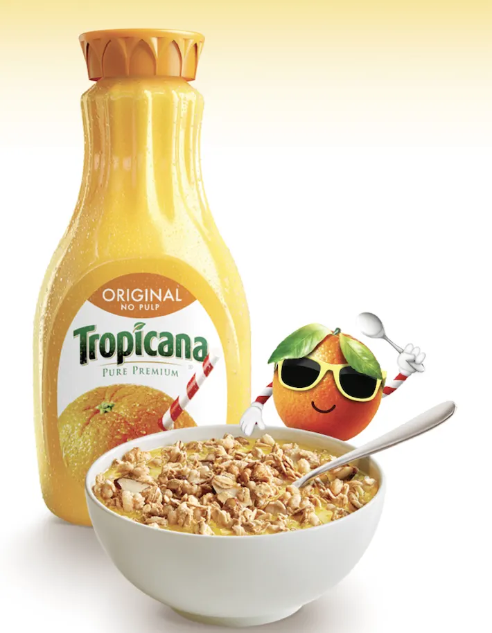 Tropicana Creates Cereal for Orange Juice Instead of Milk