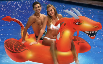 This Inflatable Dragon Pool Float Lights Up the Night So You Can Swim Even When It’s Dark Out