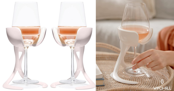 These Wine Chillers Attach to Your Glass to Keep Your Wine Cold and I Need Them
