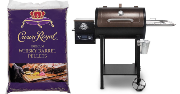 These Crown Royal Whiskey Barrel Pellets Will Infuse That Smooth Crown Royal Flavor Into All Your Summer Grilling