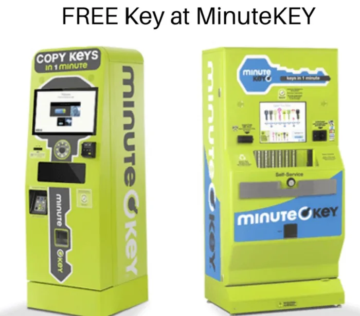 Create a Key for FREE at Minute Key Kiosk