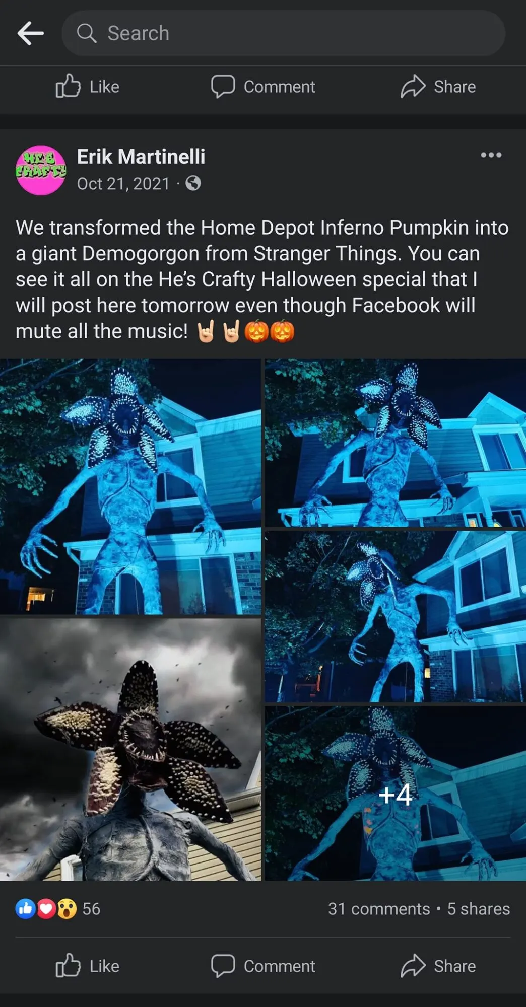 Halloween PSA: Walmart's selling a life-size 'Stranger Things' Demogorgon