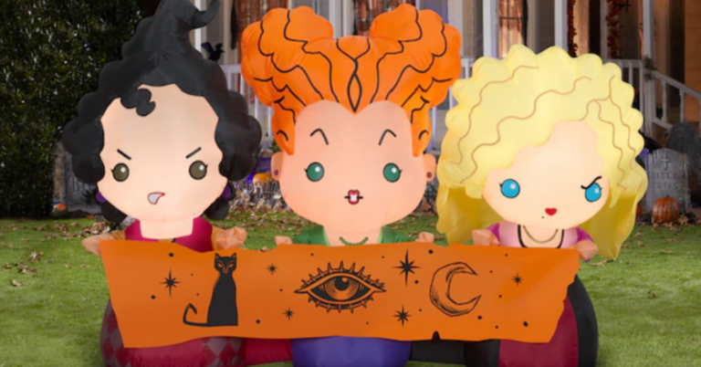 This Lighted ‘Hocus Pocus’ Inflatable Will Put A Spell On Your Yard Just in Time for Halloween