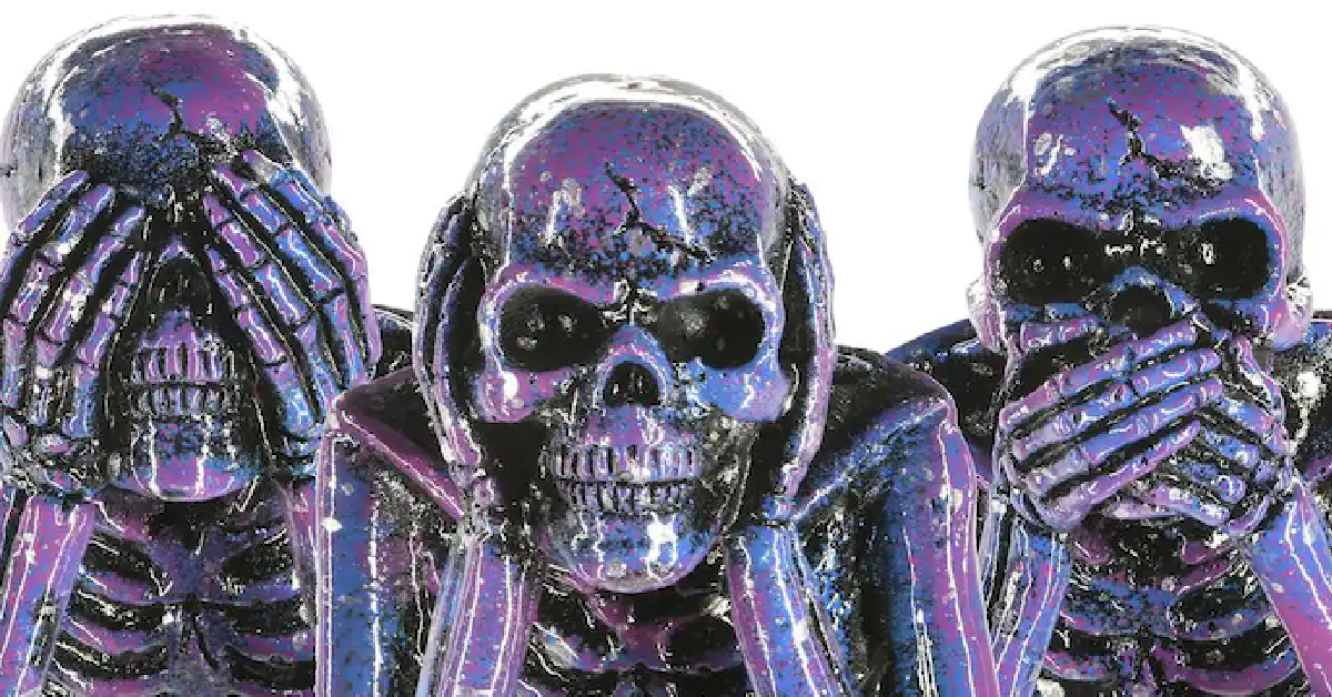 Home Depot Is Selling A Set Of 3 Purple Galaxy Skeletons That Are Out of This World Cool