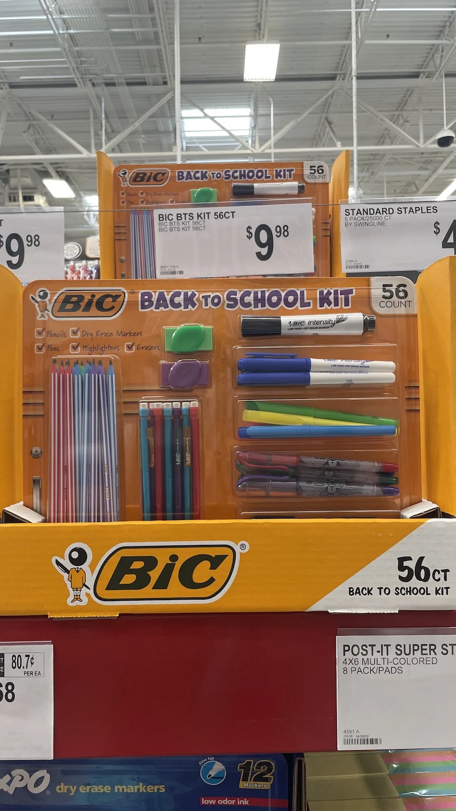 BIC Assorted Back to School Supply Kit, 82 Piece Set - Sam's Club