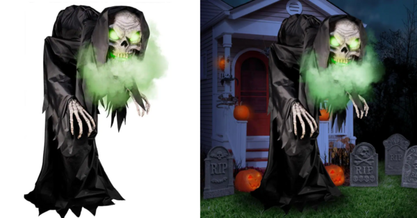 Home Depot Is Selling A Giant Grim Reaper That Breathes Fog That You Can Put In Your Yard For Halloween