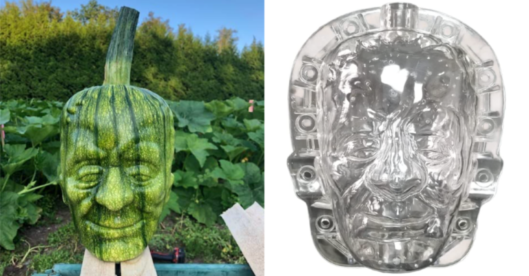 You Can Get A Frankenstein Pumpkin Mold That Turns Your Growing Pumpkins Into A Scary Halloween Treat