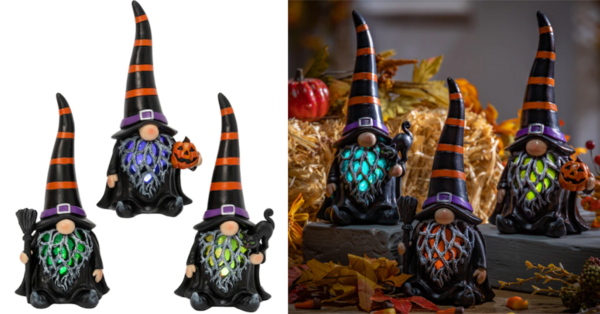 Lowe’s is Selling Color-Changing Halloween Gnomes That Are Just Too Cute To Be Scary