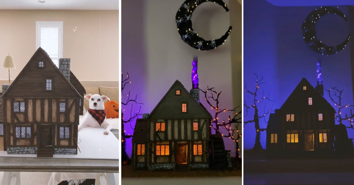 This Guy Made the Entire ‘Hocus Pocus’ Cottage Out of Craft Supplies and It Looks Exactly Like the Movie