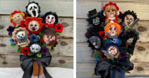 You Can Crochet Horror Movie Bouquets That Never Die and I’ll Take Two