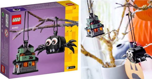 This LEGO Set Lets You Build A Hanging Halloween Spider And Haunted House Just in Time for Spooky Season