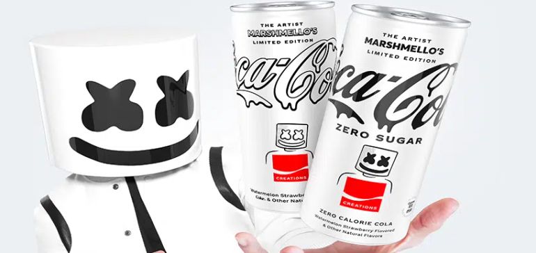 Coca-Cola Partnered with Marshmello to Release A Strawberry and Watermelon Flavored Coke