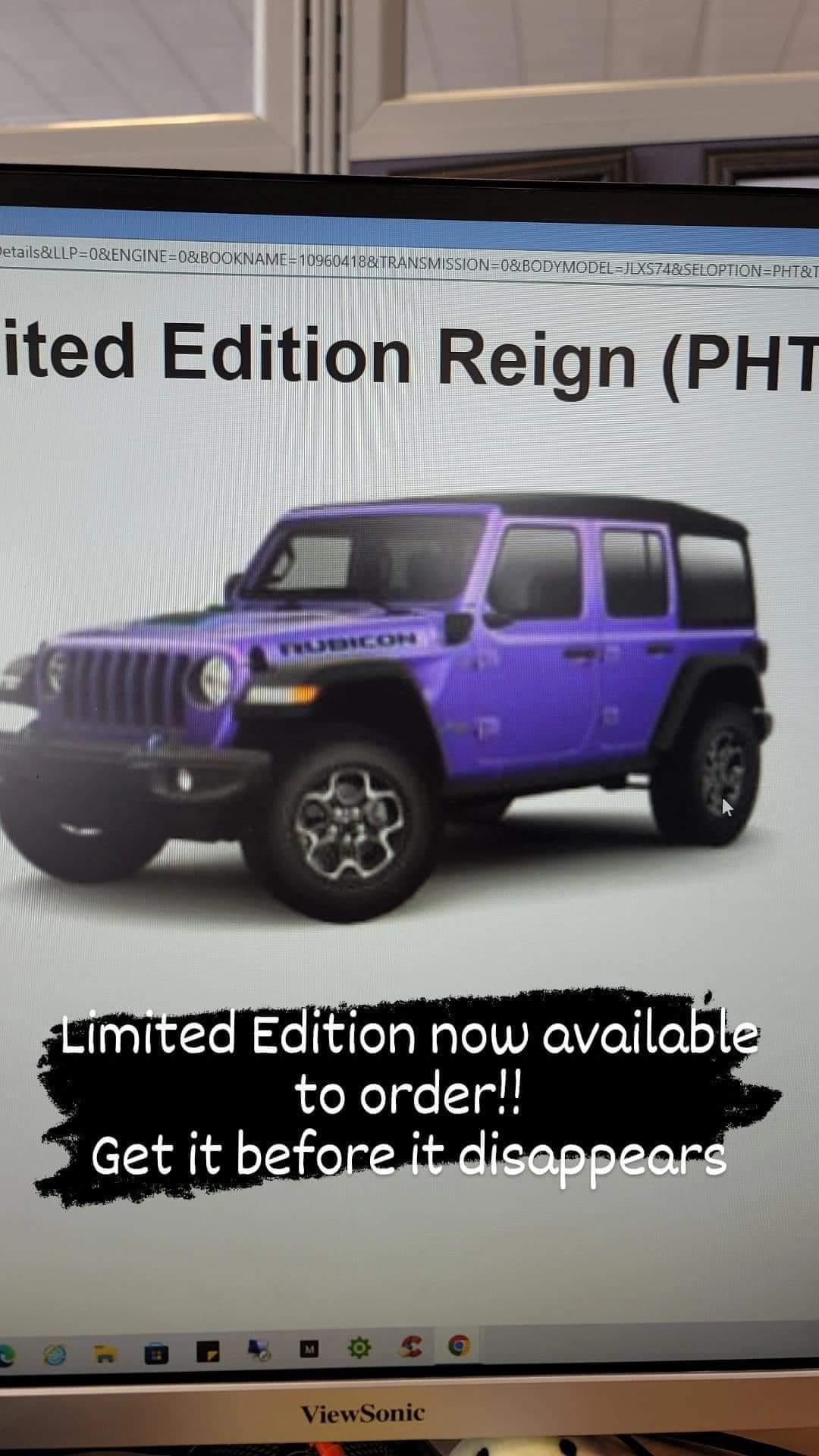 Jeep Officially Has A New Purple Jeep and You Can Pre-order It Now