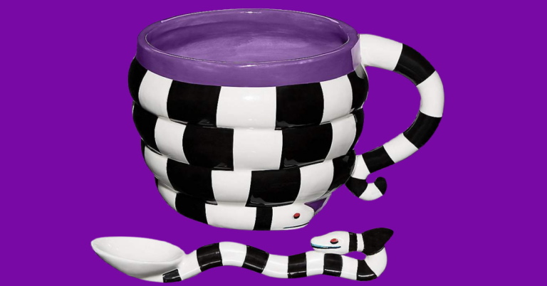 You Can Get A Sandworm Soup Mug With Spoon For The Ultimate Beetlejuice Fan