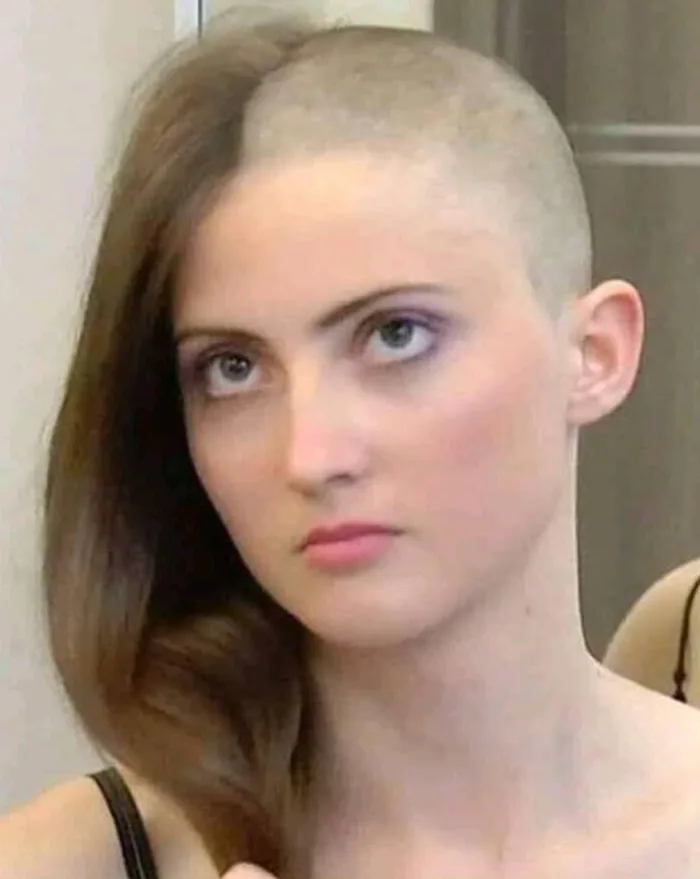 Half-Shaved Heads Are The New Trend And I Think I'll Sit This One Out