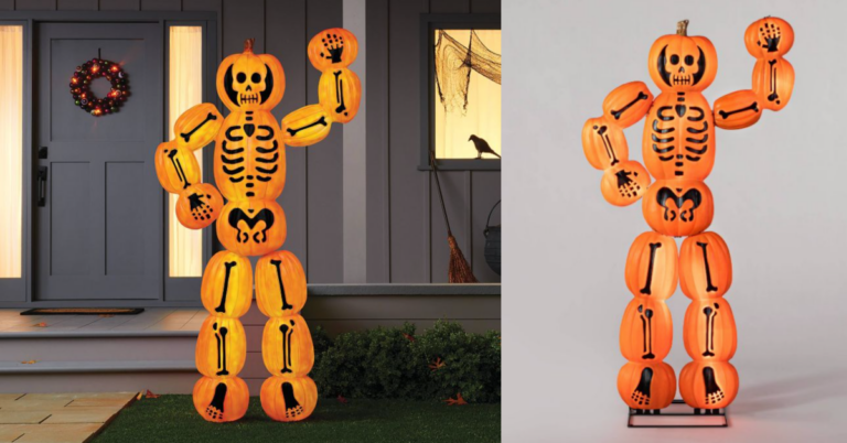Target is Selling A 6 Foot Tall Pumpkin Skeleton Man And I Need It