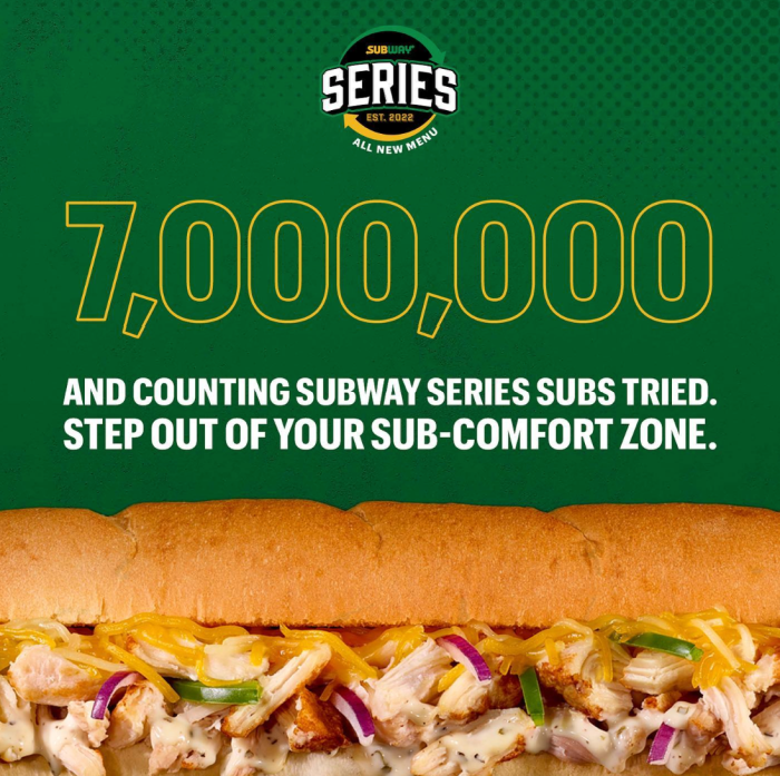 Subway giving away free subs to celebrate new menu, ordering style