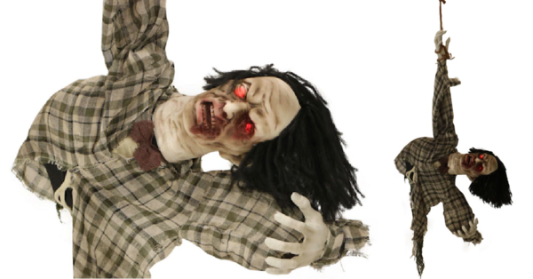 This Animatronic Hanging Zombie Is The Perfect Decoration To Creep Your Neighbors Out This Halloween