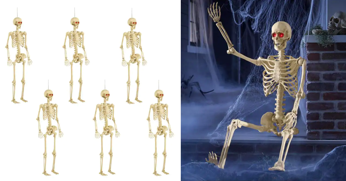 Home Depot is Selling A 6-Pack of 5-Foot Skeletons So You Can Go All Out for Halloween