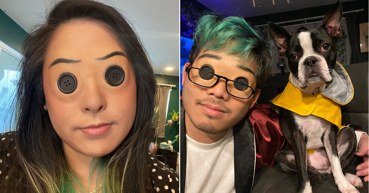You Can Get A Button Eye Mask That Will Make You Look Like Someone Straight Out of The Movie ‘Coraline’