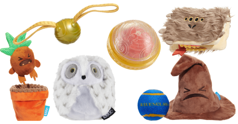 You Can Get A Box filled With Harry Potter Dog Toys Including A Golden Snitch Ball