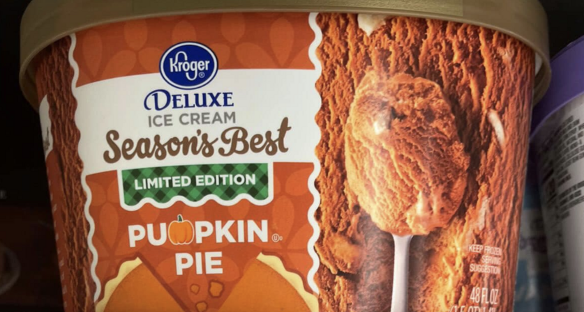 Kroger Released Pumpkin Pie Ice Cream Just in Time For Fall