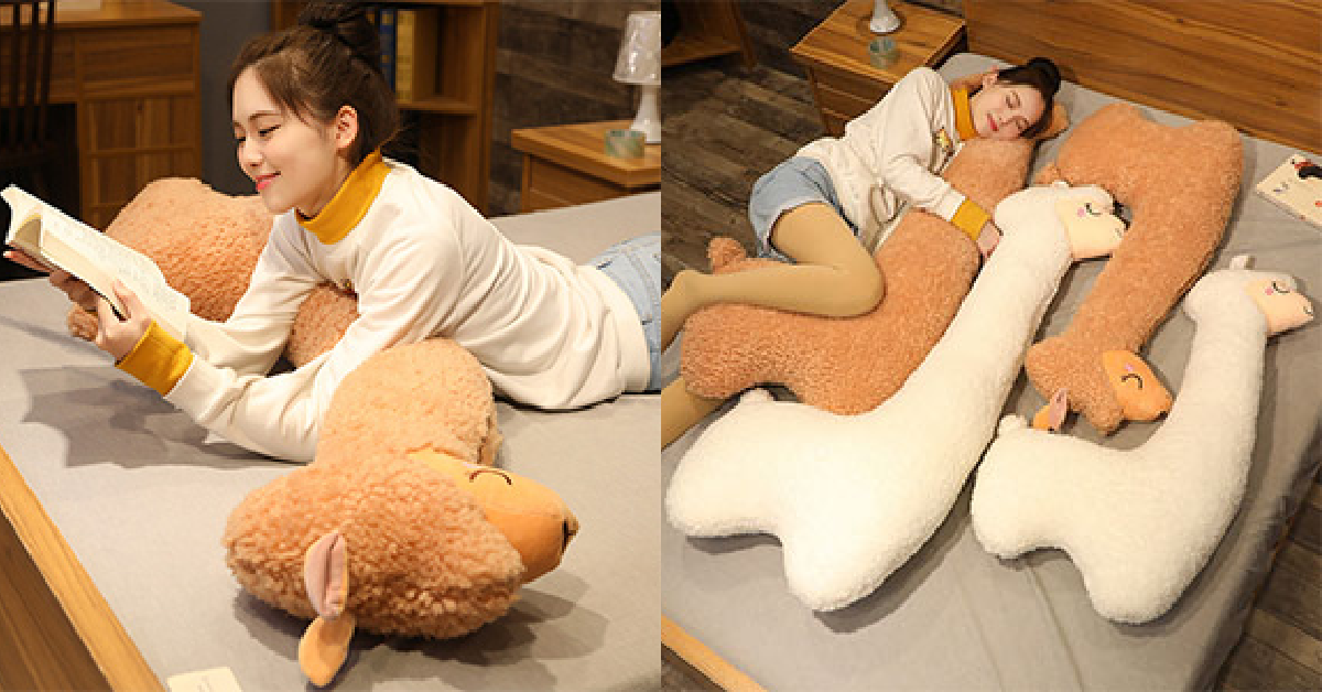 This Alpaca Body Pillow is The Only Way I’ll Sleep Now
