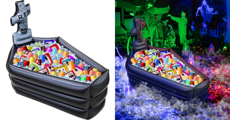 This Inflatable Coffin Cooler Chills Your Drinks for Your Next Halloween Bash