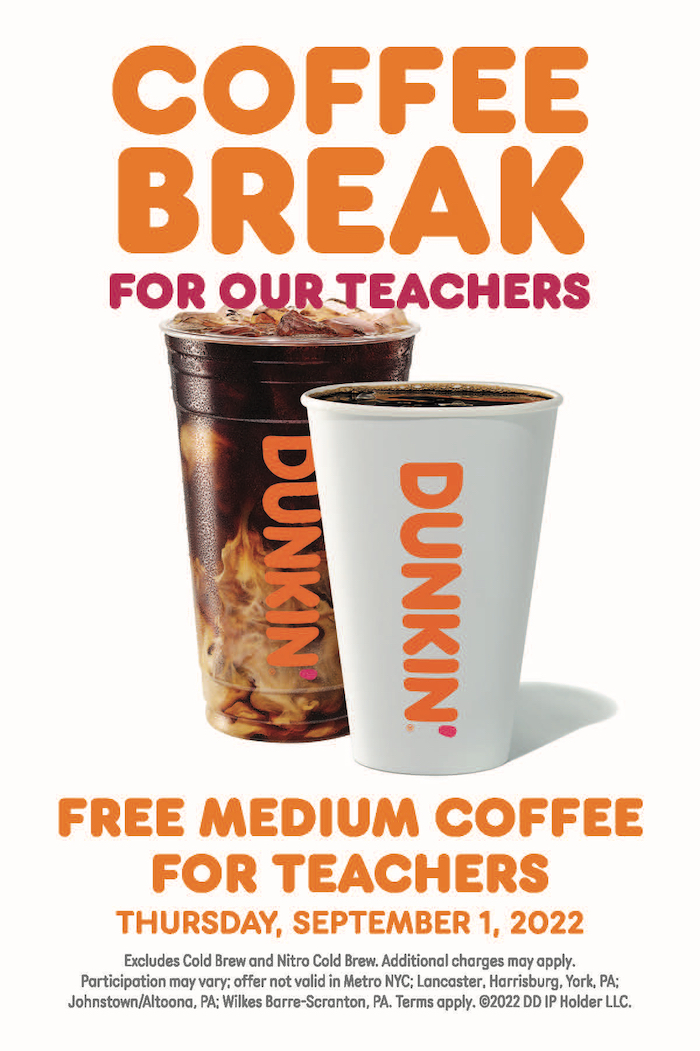 Dunkin' Is Giving Away Free Coffee To Teachers. Here's How to Get It.