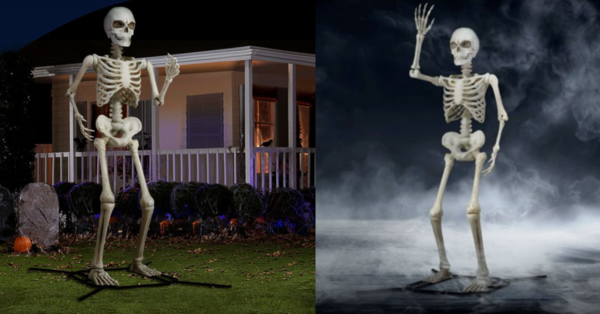 Walmart Is Selling A Giant 10-Foot Skeleton You Can Put in Your Yard for Halloween