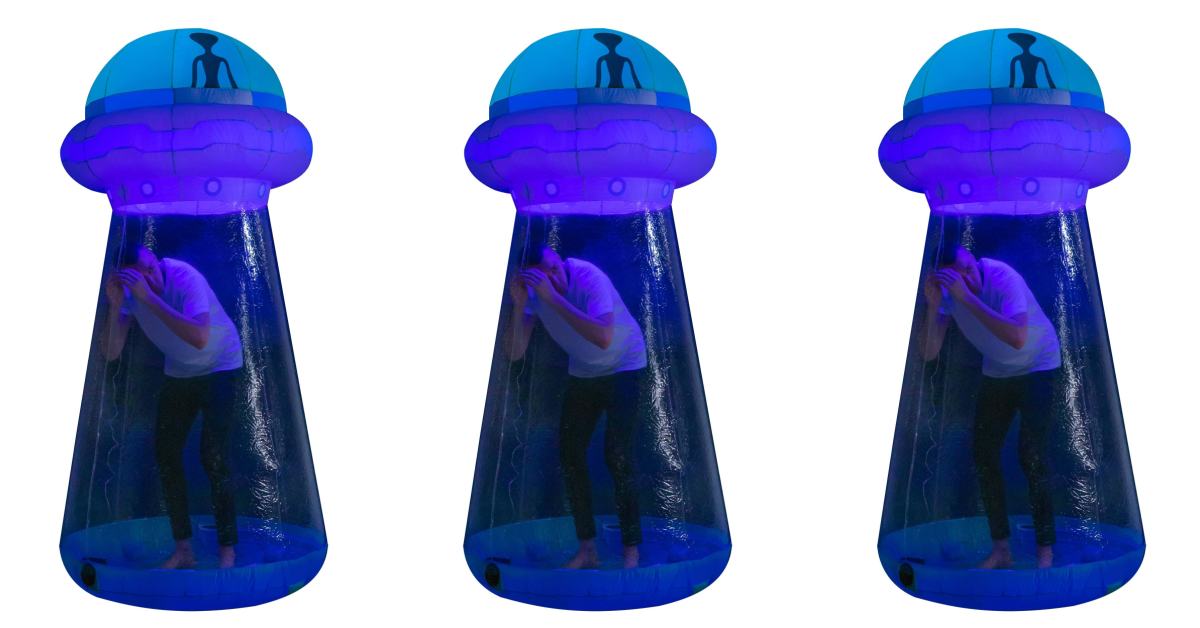 You Can Crawl Inside Of This Giant UFO Inflatable and Pretend to Abducted by Aliens For Halloween