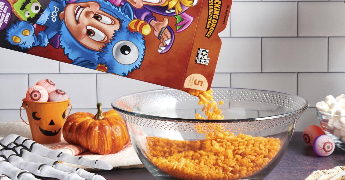 Kellogg’s Rice Krispies Cereal Just Released a Shocking Orange Colored Cereal for Halloween