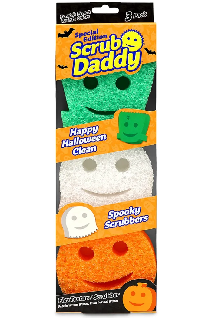 Scrub Daddy Sponge - Halloween - Non-Scratch Scrubbers for Dishes and Home  - 3ct