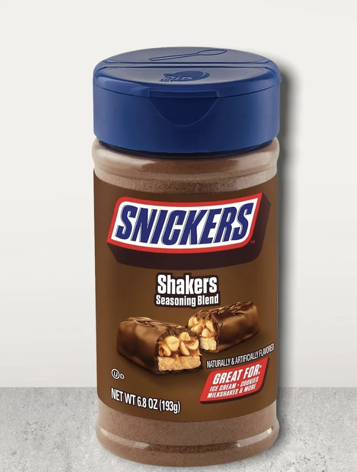 SNICKERS Shakers Seasoning Blend Toppings Shakeable Low Calorie, Sodium  Free, Fat Free