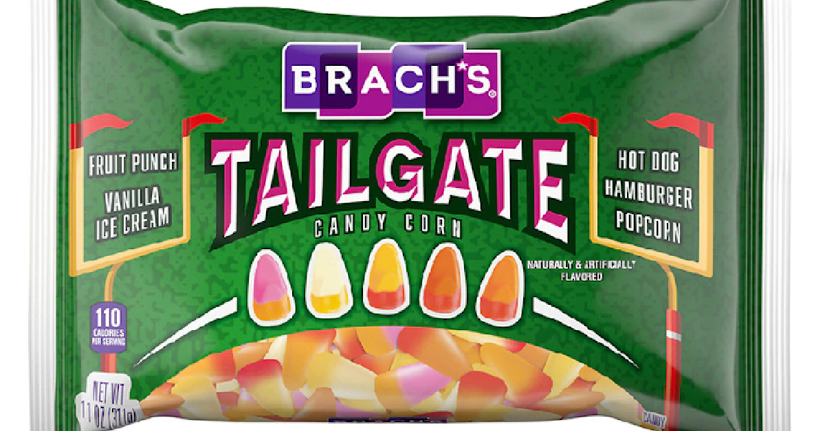 Walgreens is Selling Candy Corn That Has All The Flavors Of A Football Tailgate Party including Hamburgers and Hot Dogs