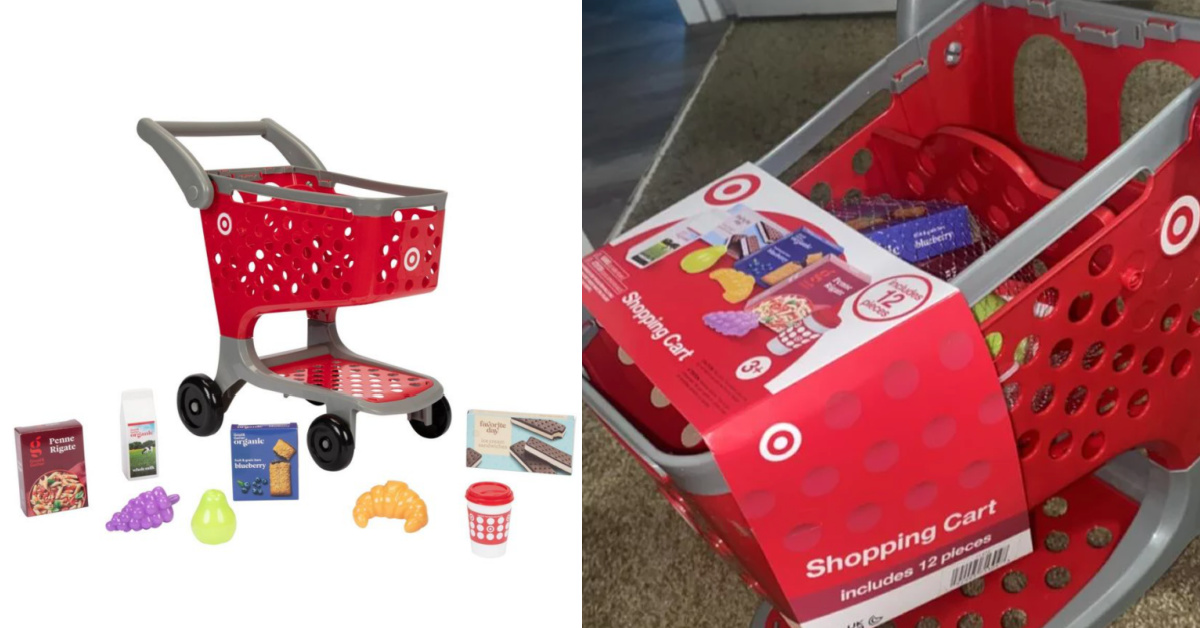 Target is Selling A Mini Shopping Cart for Kids That Comes with A Tiny Coffee Cup