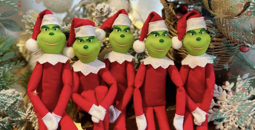Move Over Elf on The Self, Grinch on A Bench Is The New Holiday Shenanigans
