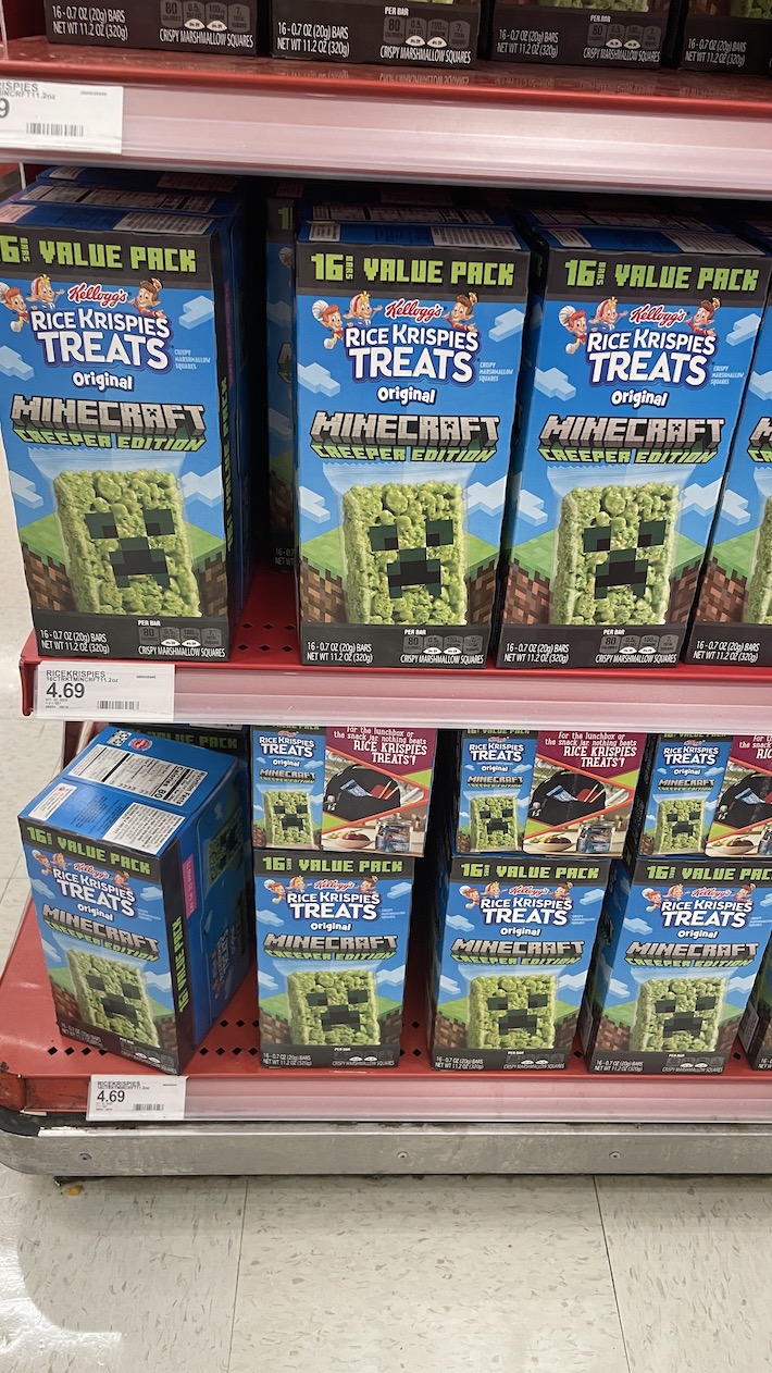 Target is Selling Minecraft Rice Krispies Treats So You Can Give Your ...