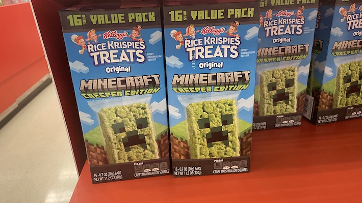 Target is Selling Minecraft Rice Krispies Treats So You Can Give Your Little Creeper a Snack