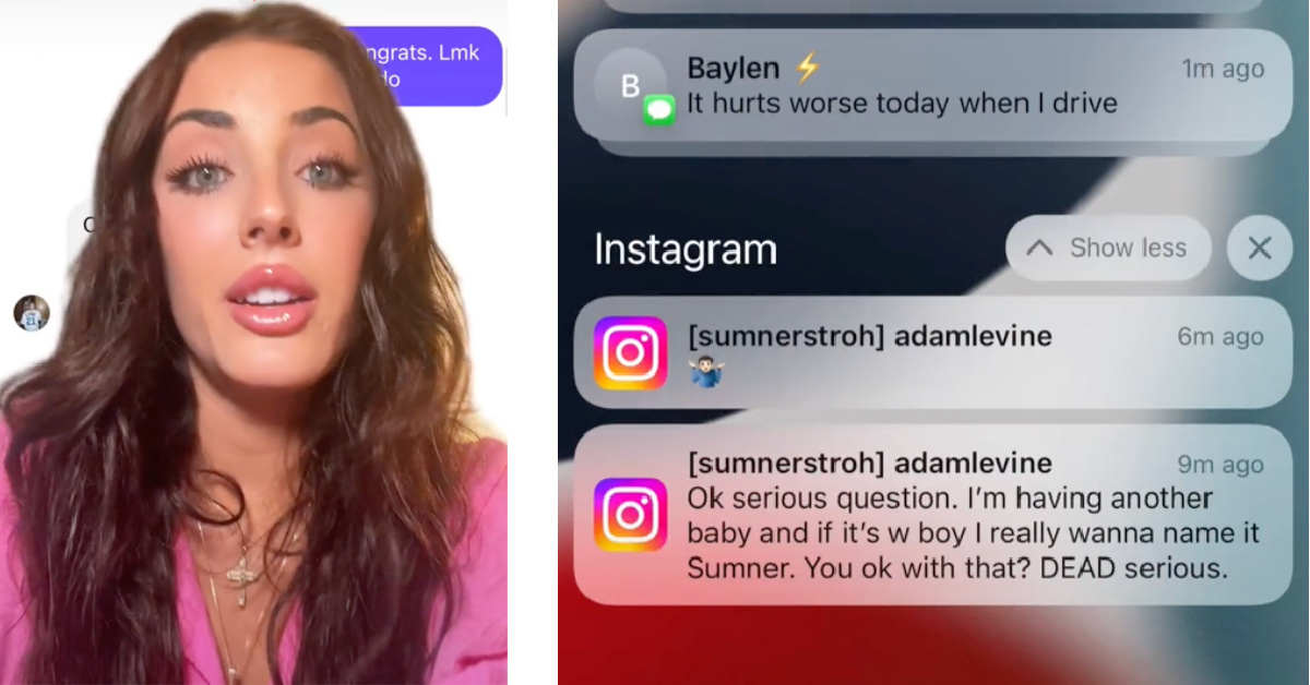 Instagram Model Claims She Had An Affair with Adam Levine and Now He Wants to Name His Baby After Her