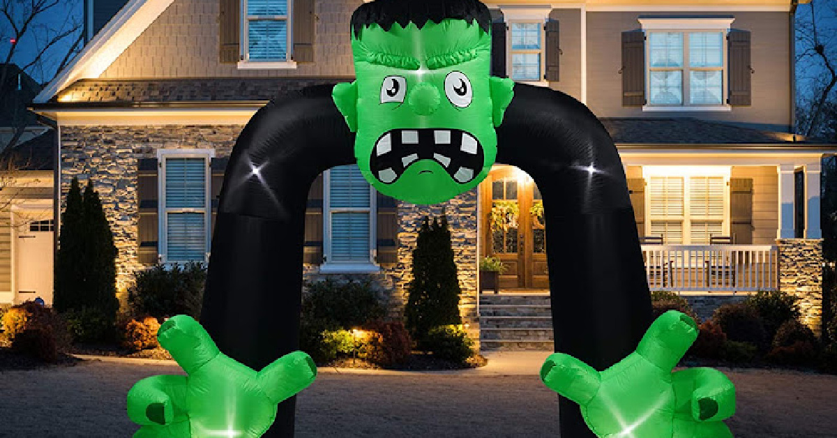 This 9-Foot-Tall Frankenstein Archway Is Just What Your Yard Needs This Halloween
